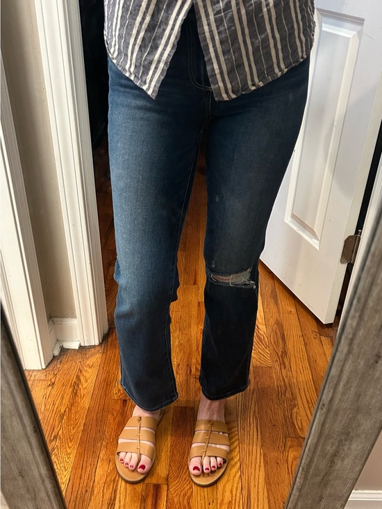 PAIGE Denim - Like New PAIGE Atley Ankle Flare Cropped High Rise Stretch Jeans